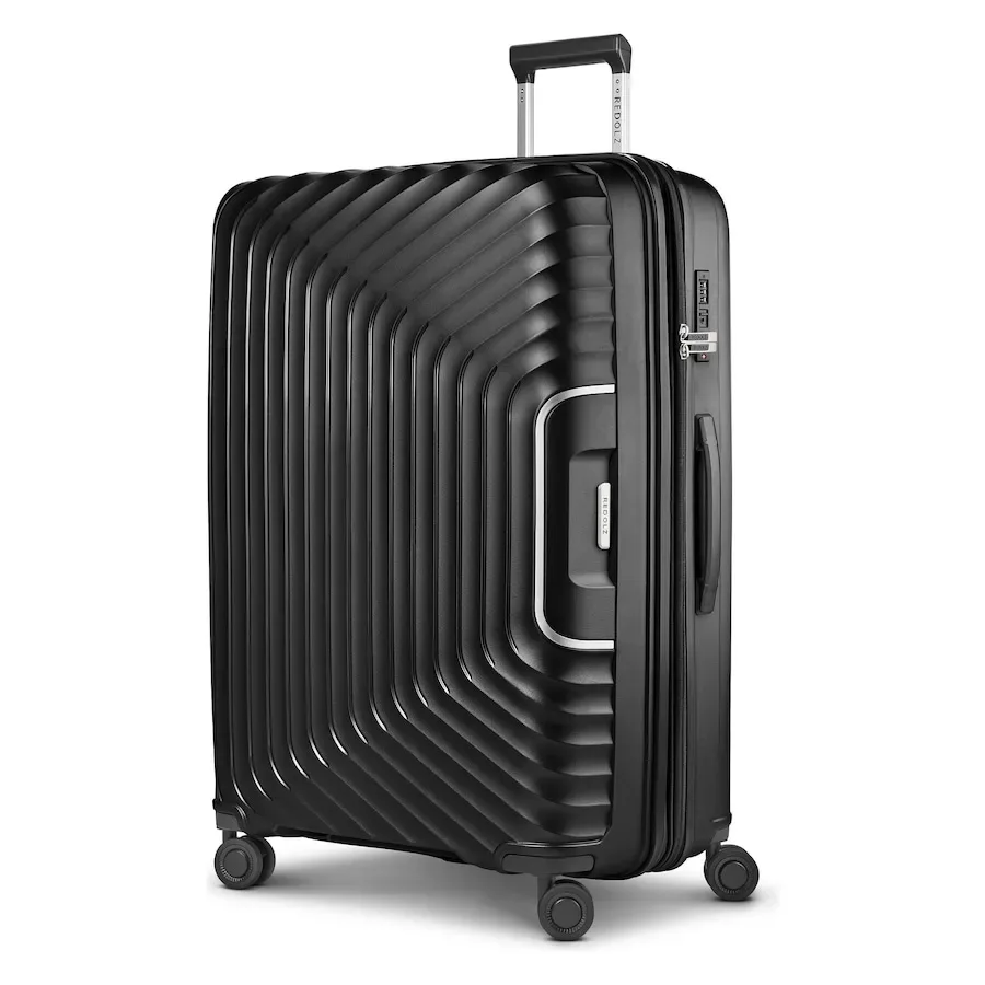 Redolz Essentials 01 4 Rollen Trolley L 77 cm mit Dehnfalte Koffer & Trolleys 1 ct Schwarz Herren