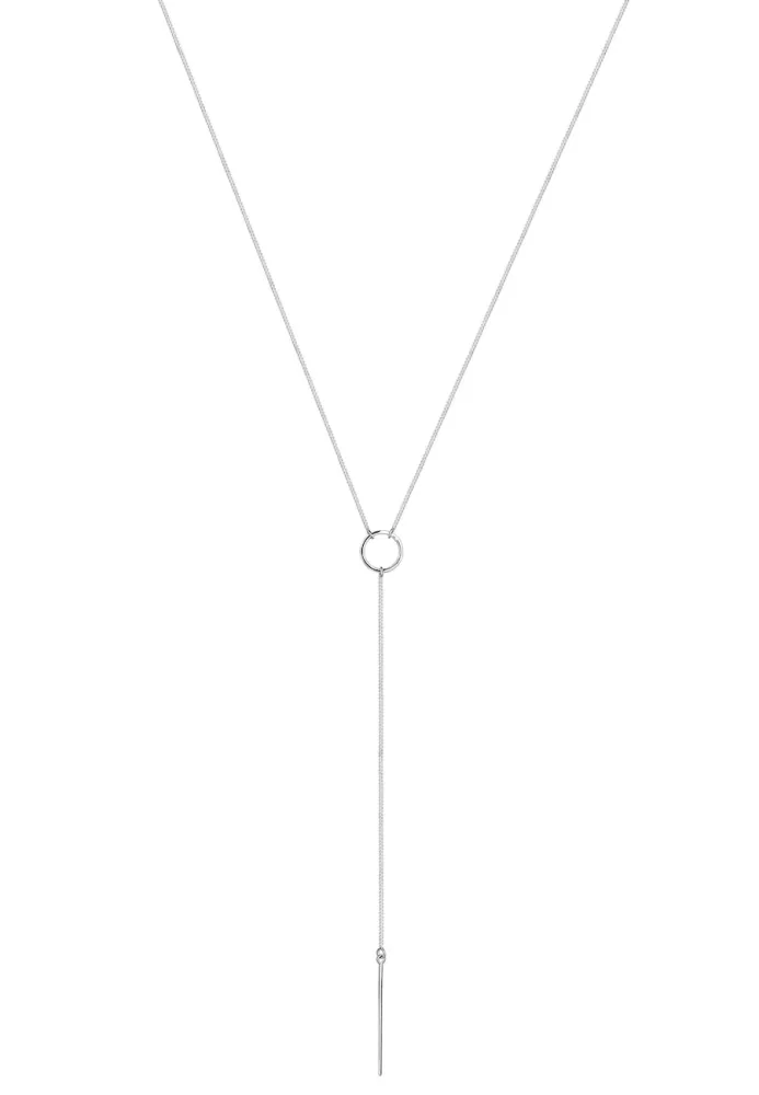 Elli Y-Kette Geo Trend Minimal 925 Sterling Silber Ketten 1 ct Damen