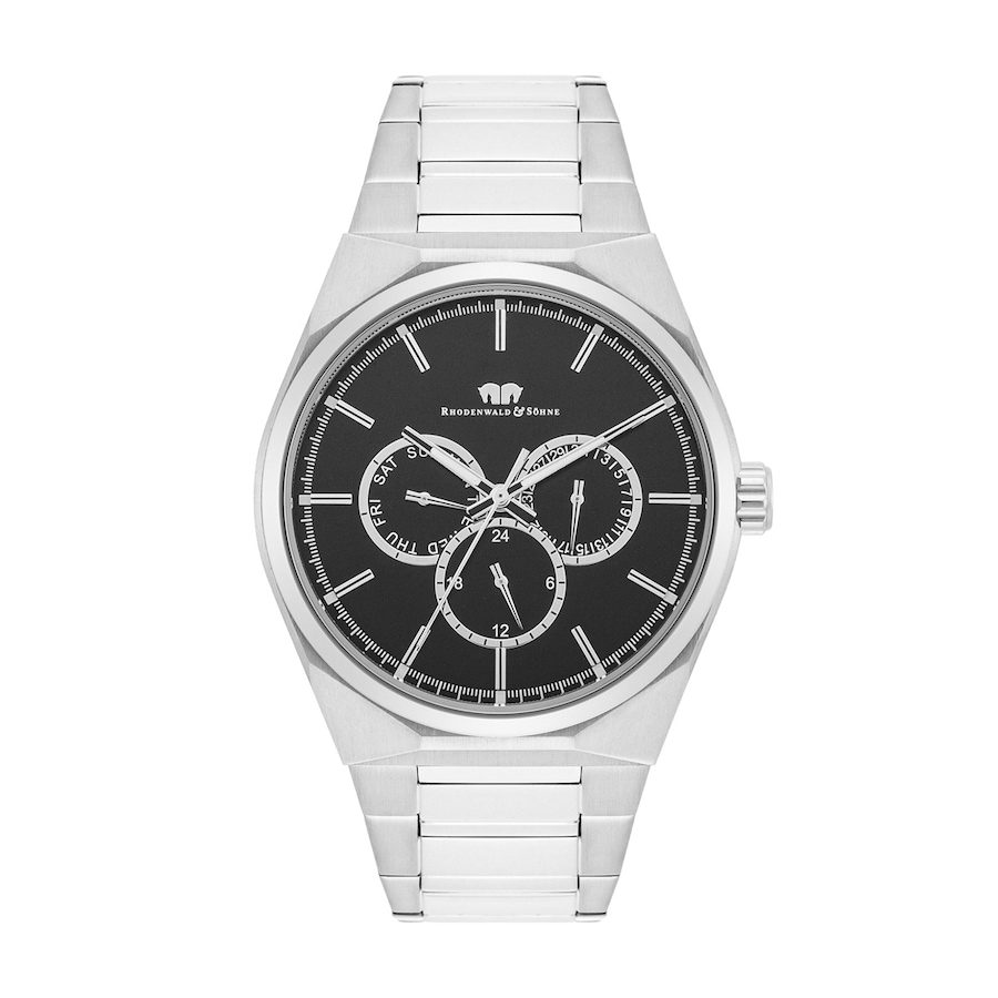 Rhodenwald & Söhne Armband-Uhr Cooledge aus Edelstahl in silber Uhren 1 ct Herren
