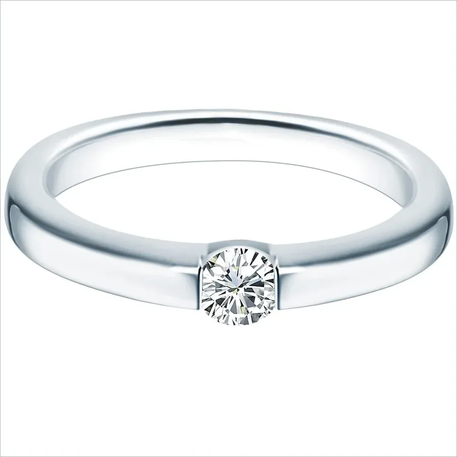 Trilani Ring aus Sterling Silber in silber mit Zirkonia Ringe 1 ct Damen