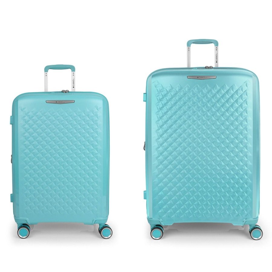 Gabol Queens 4 Rollen Kofferset 2-teilig mit Dehnfalte Reisetaschen 1 ct Petrol Herren