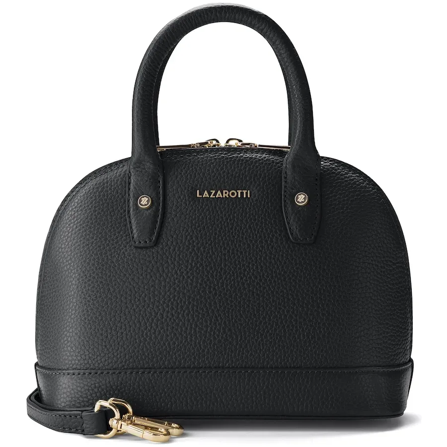 Lazarotti Bologna Leather Henkeltasche Handtaschen 1 ct Schwarz Damen
