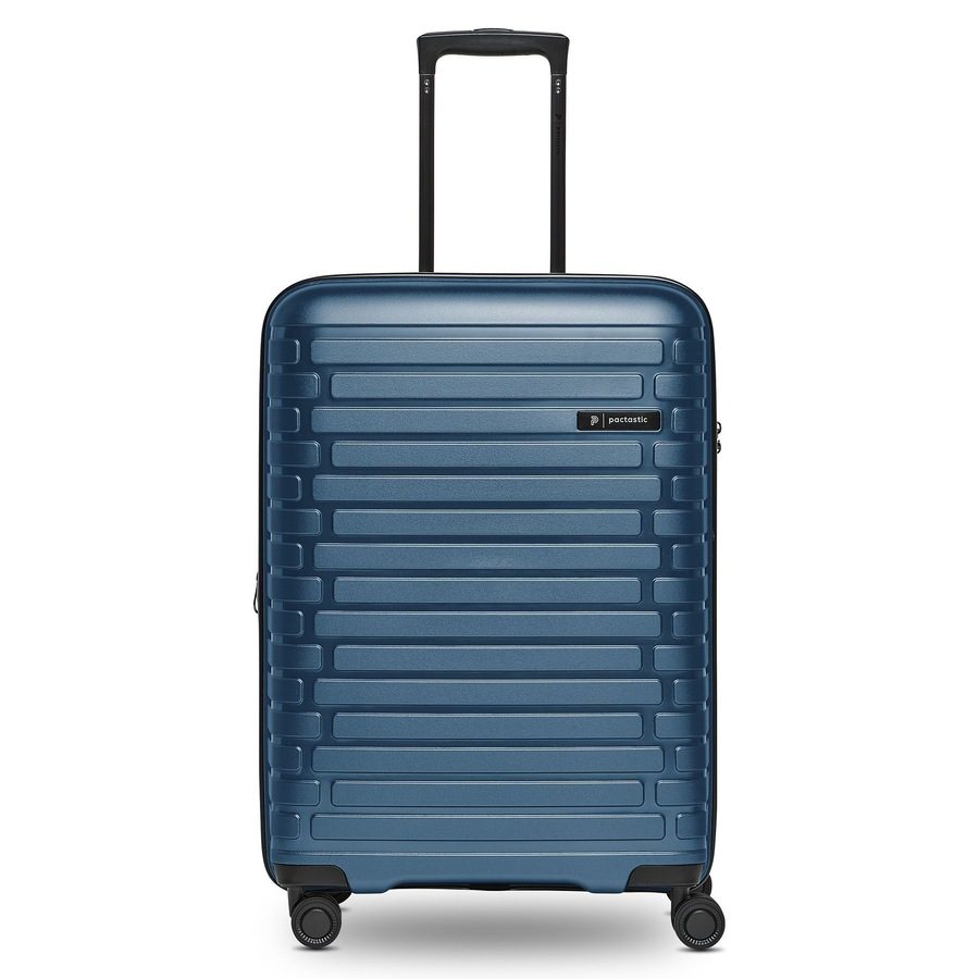 Pactastic Collection 04 THE MEDIUM + 4 Rollen Trolley M 66 cm mit Dehnfalte Reisetaschen 1 ct Schwarz Herren