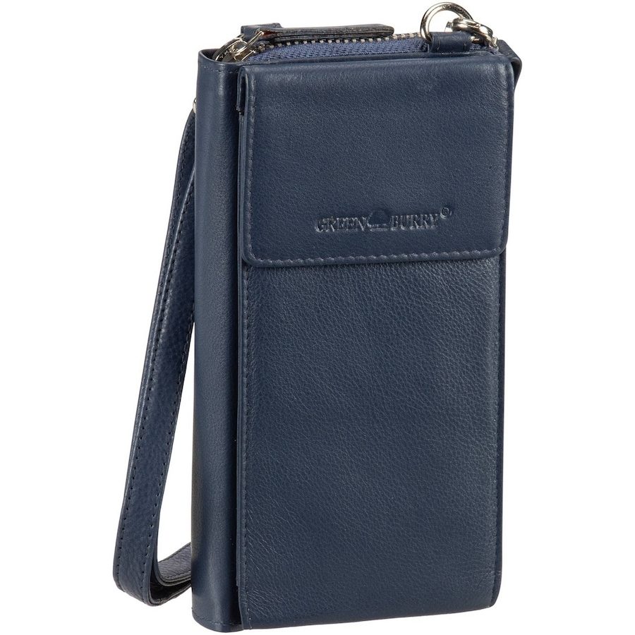 Greenburry Nappa Handytasche RFID Leder 8 cm Handtaschen 1 ct Schwarz Damen
