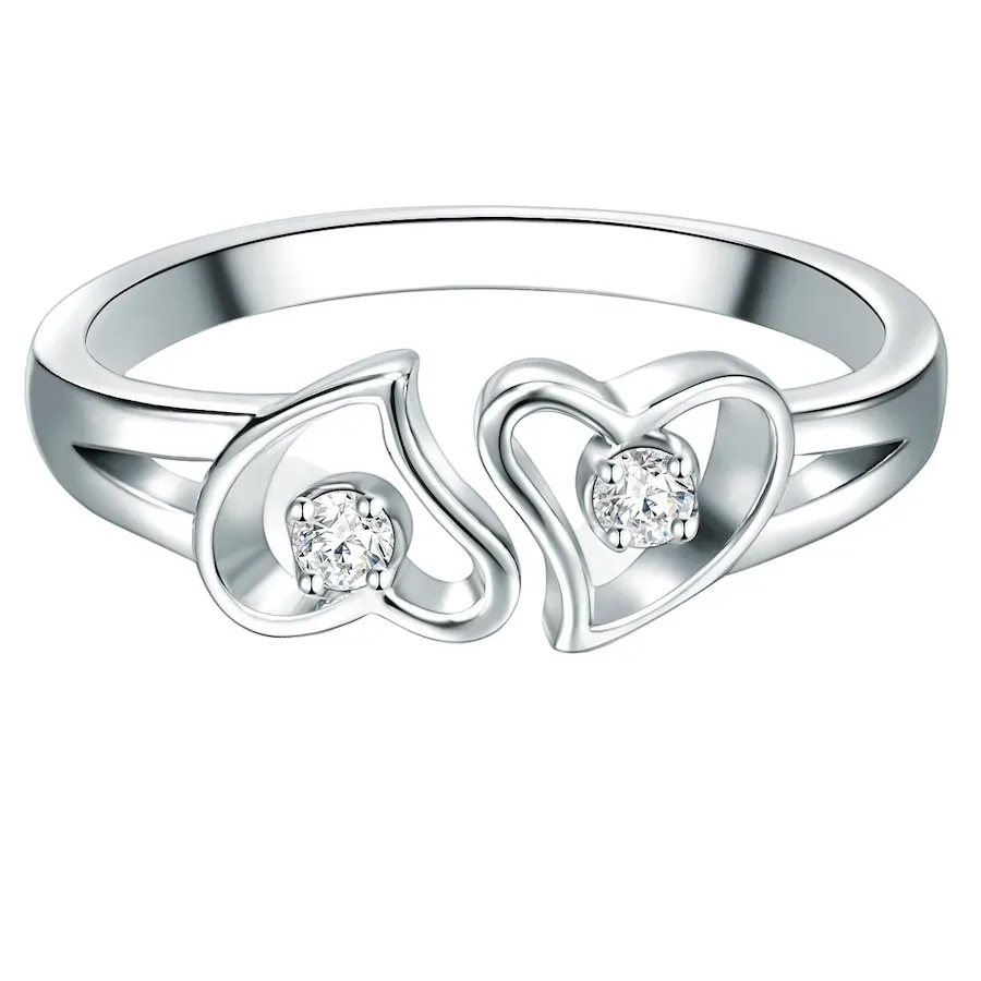 Trilani Ring Sterling Silber Zirkonia in Silber Ringe 1 ct Damen
