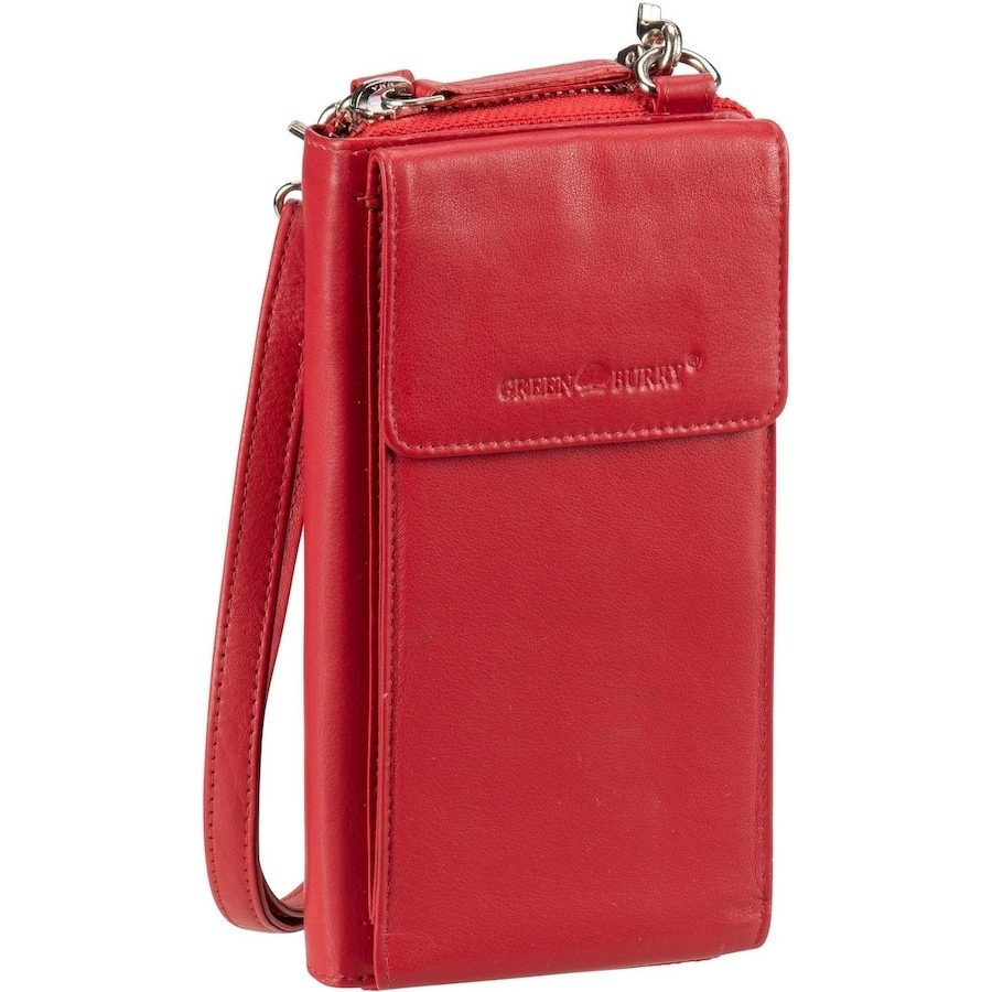 Greenburry Nappa Handytasche RFID Leder 8 cm Handtaschen 1 ct Rot Damen