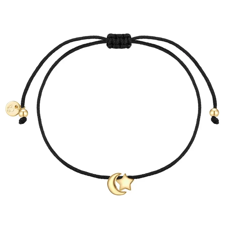 Glanzstücke München Armband Mond/Stern aus Sterling Silber in gelbgold Armbänder & Armreife 1 ct Damen