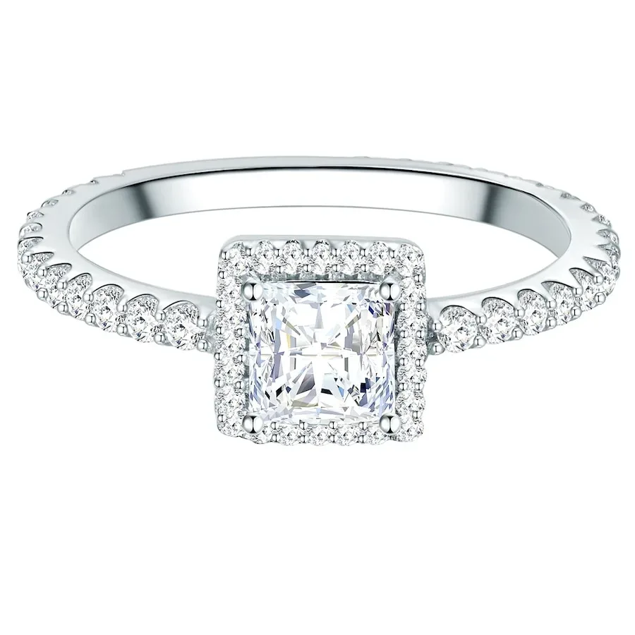 Trilani Ring aus Sterling Silber in silber mit Zirkonia Ringe 1 ct Damen