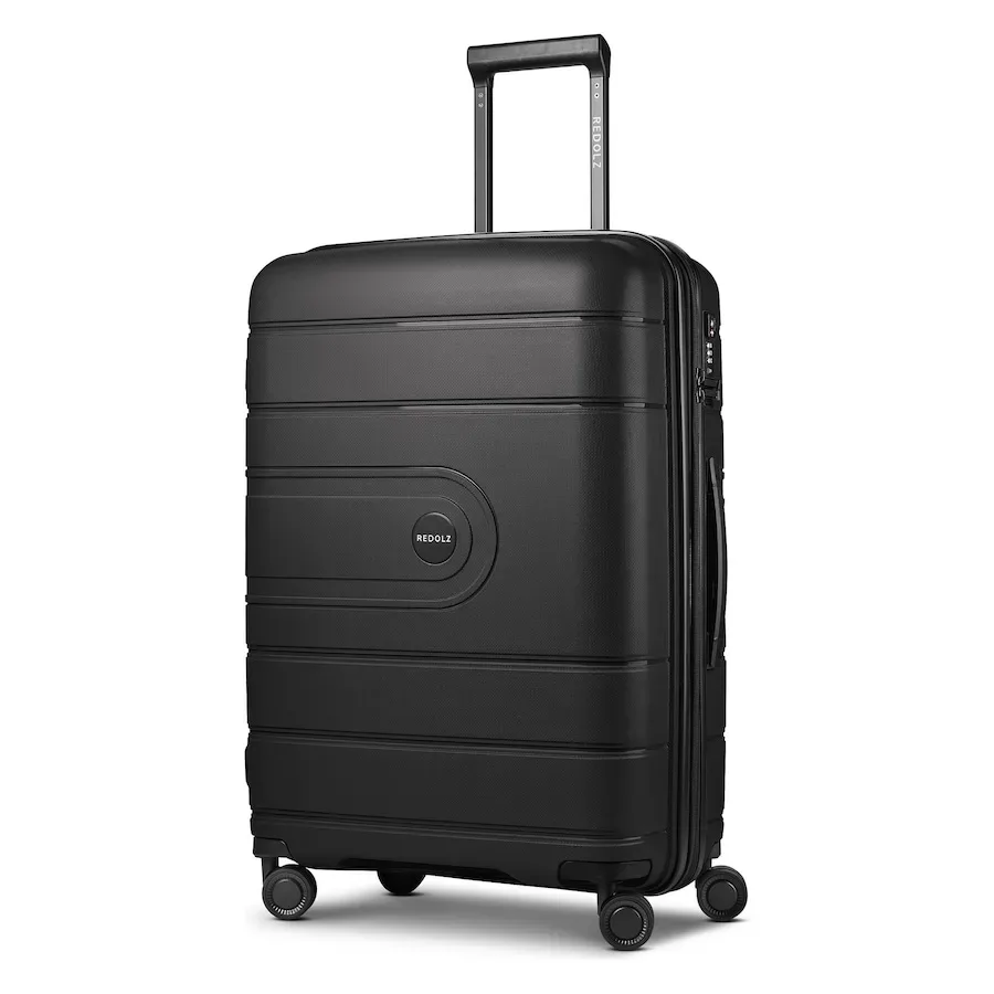 Redolz Essentials 11 4 Rollen Trolley 66 cm mit Dehnfalte Koffer & Trolleys 1 ct Schwarz Herren