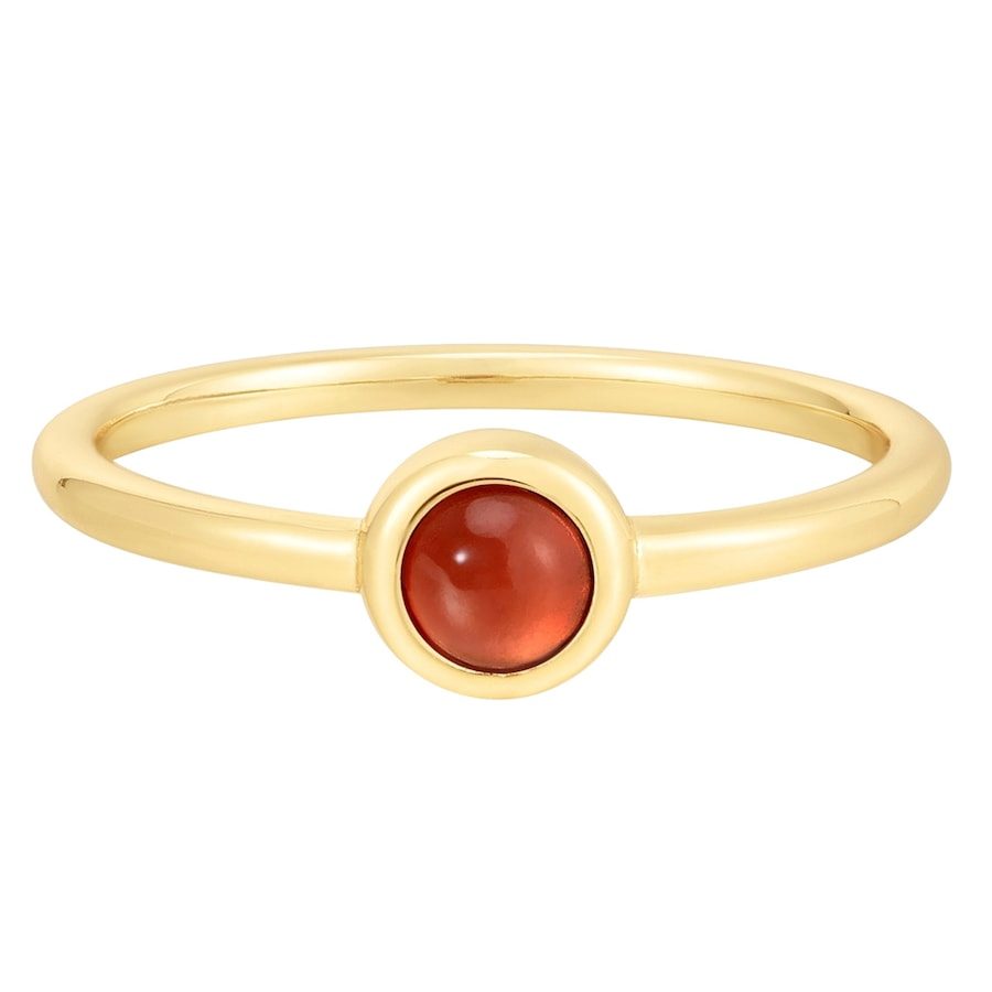 Glanzstücke München Ring aus Sterling Silber in Gelbgold mit Granat Ringe 1 ct Damen