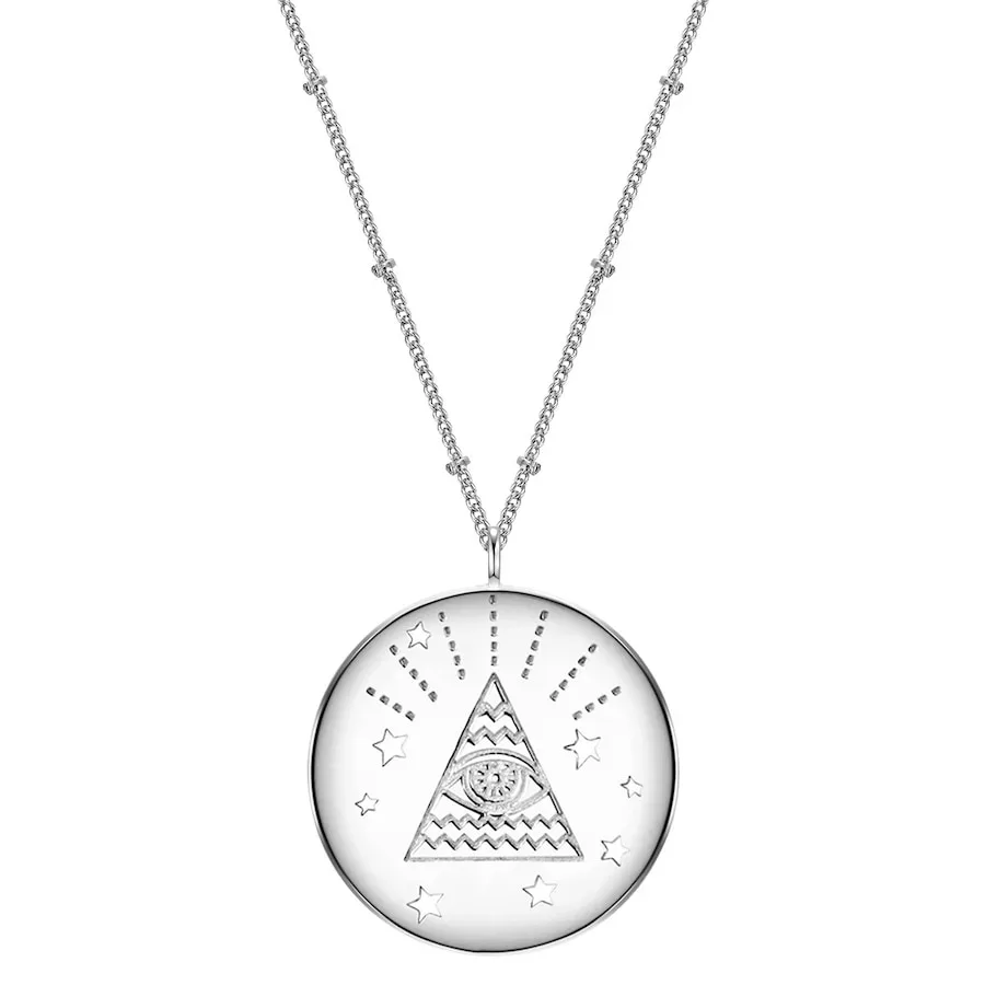 Glanzstücke München Halskette Allsehendes Auge Sterling Silber in Roségold Ketten 1 ct Damen