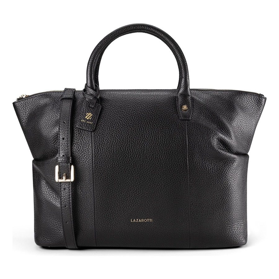 Lazarotti Bologna Leather Shopper Handtaschen 1 ct Schwarz Damen