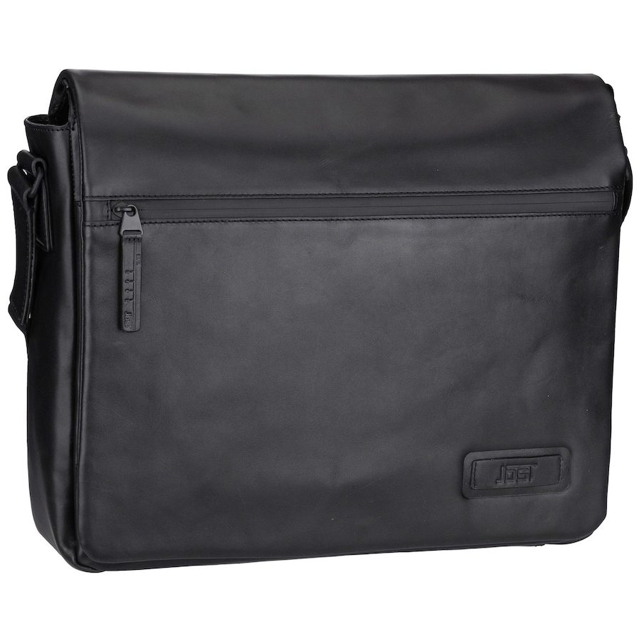 Jost Aarhus Messenger Leder 38 cm Laptopfach Handtaschen 1 ct Schwarz Herren