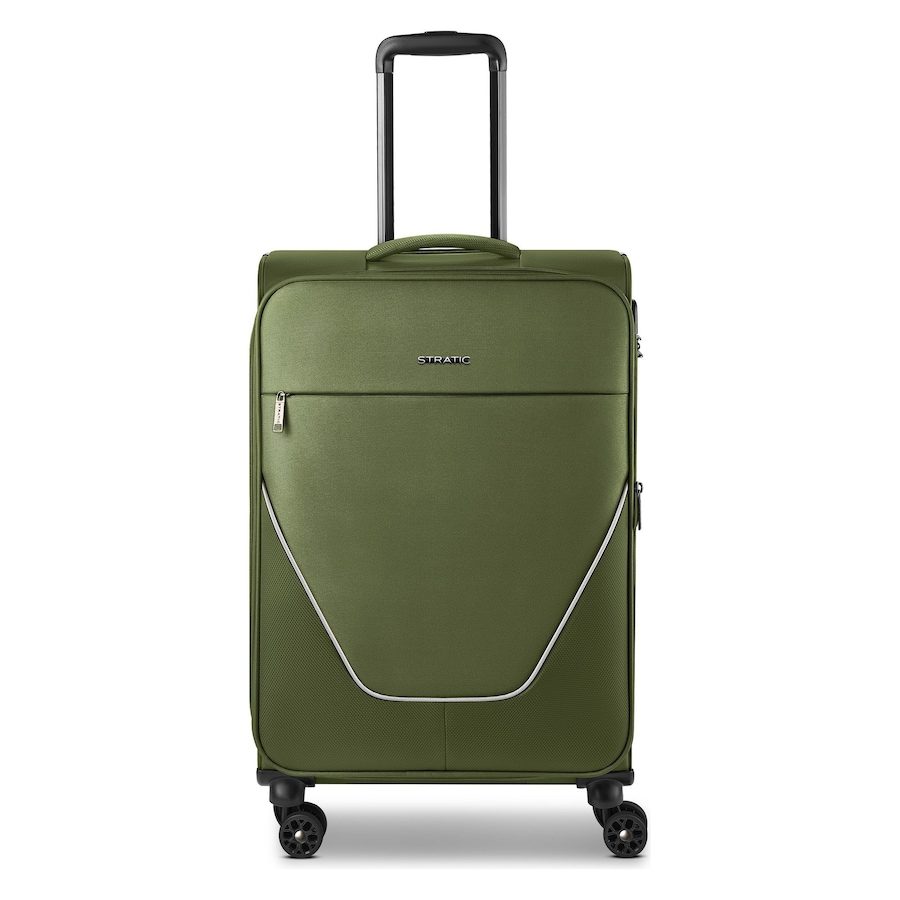 Stratic taska 4 Rollen Trolley M 65 cm mit Dehnfalte Reisetaschen 1 ct Grün Herren