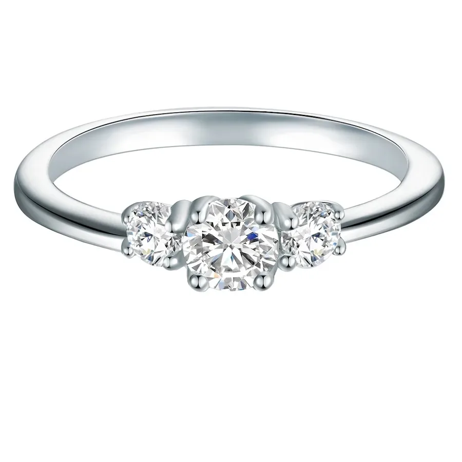Trilani Ring aus Sterling Silber in Silber mit Zirkonia Ringe 1 ct Damen