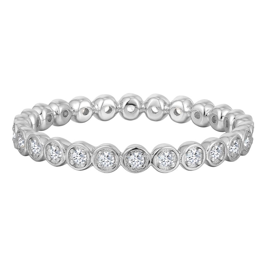 Trilani Ring aus Sterling Silber in silber mit Zirkonia Ringe 1 ct Damen