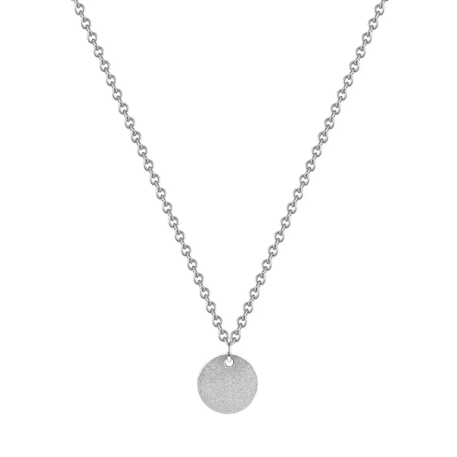 Glanzstücke München Halskette Kreis Sterling Silber in Silber Ketten 1 ct Damen
