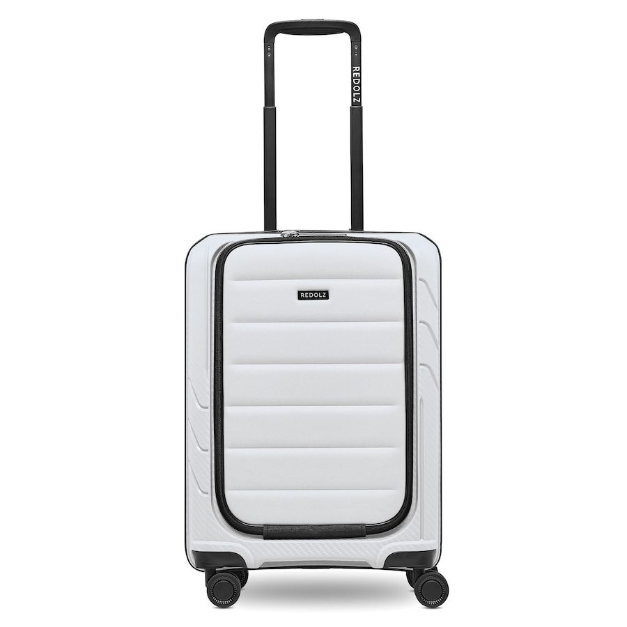Redolz Essentials 17 4-Rollen Kabinentrolley 55 cm Soft-Pocket Laptopfach Reisetaschen 1 ct Weiss Herren