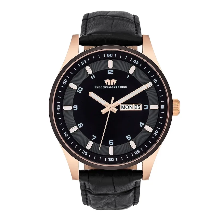 Rhodenwald & Söhne - Armband-Uhr Couragian, 20cm, Schwarz