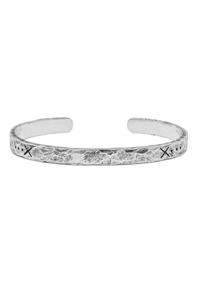 Haze & Glory Armreif - Salvation gehämmert 925 Silber Armbänder & Armreife 1 ct Herren