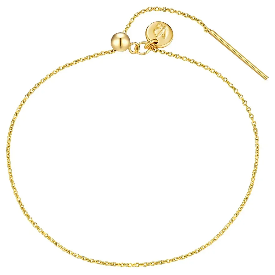 Glanzstücke München Halskette aus Sterling Silber in Gelbdold Armbänder & Armreife 1 ct Damen