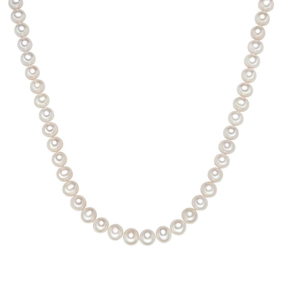 Valero Pearls Perlen-Kette aus Sterling Silber in silber mit Süßwasser-Zuchtperle Ketten 1 ct Damen