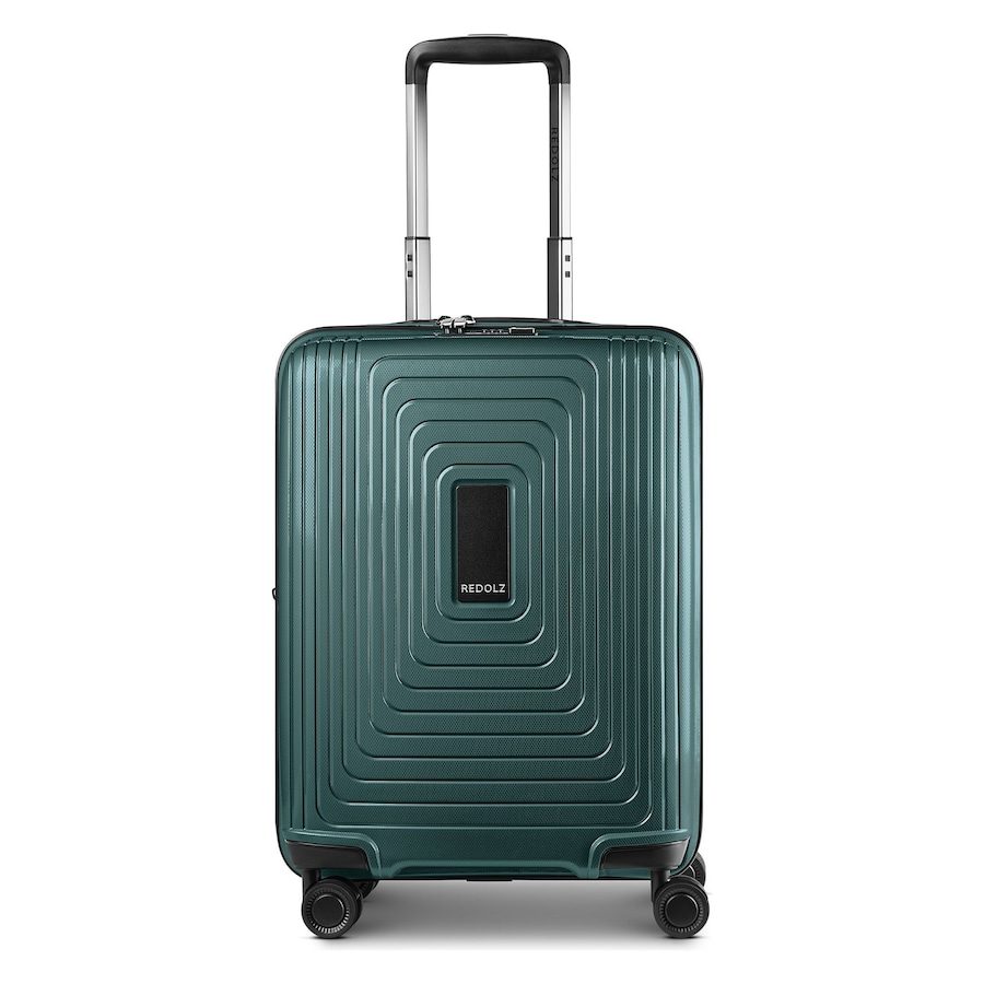 Redolz Essentials 14 4 Rollen Kabinentrolley 55 cm mit Dehnfalte Reisetaschen 1 ct Petrol Herren