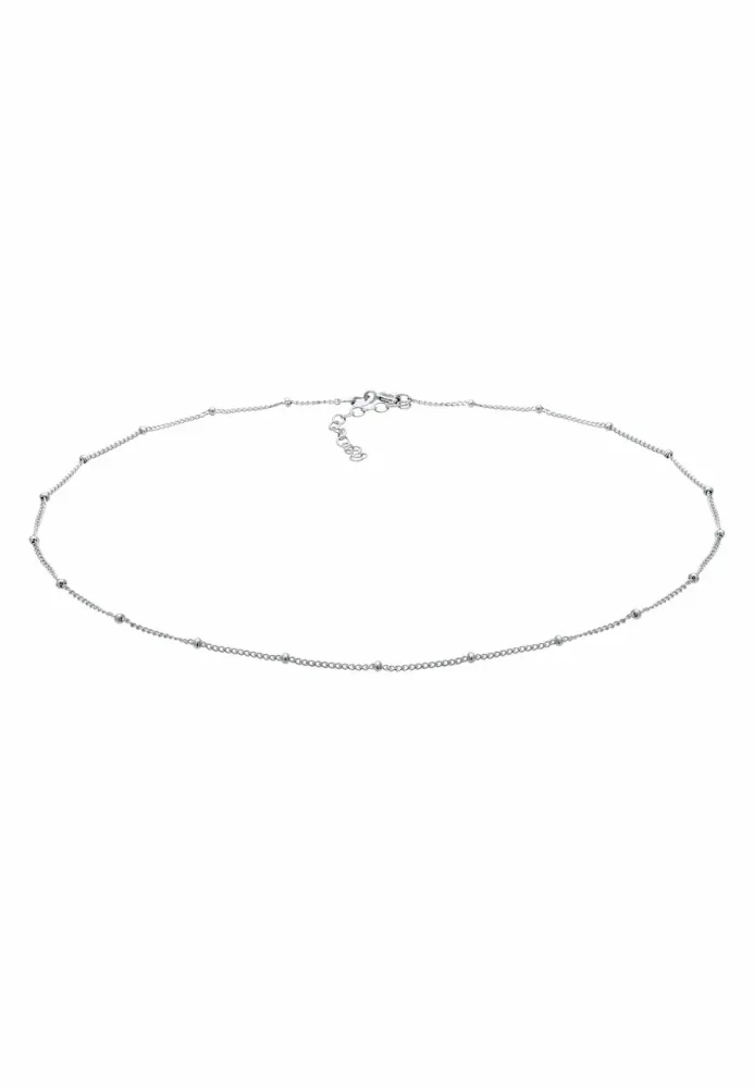 Elli Basic Choker Kugelkette Trend Blogger 925 Silber Ketten 1 ct Damen