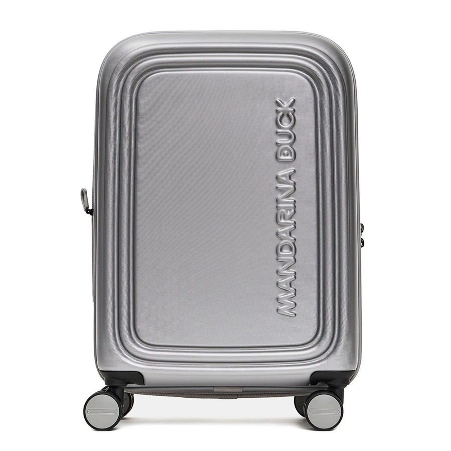 Mandarina Duck Logoduck 4-Rollen Kabinentrolley 55 cm Reisetaschen 1 ct Silber Herren
