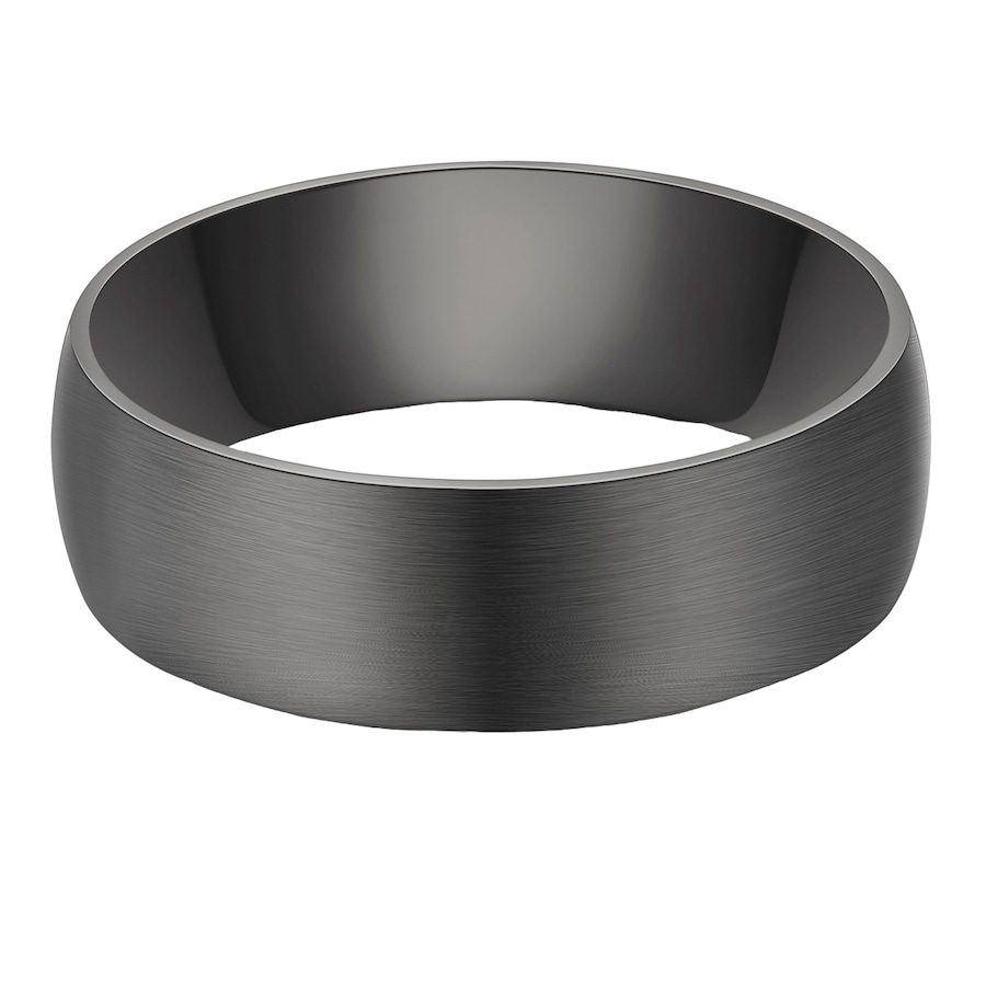 True Rebels Ring aus Edelstahl in Gunmetal Ringe 1 ct Herren