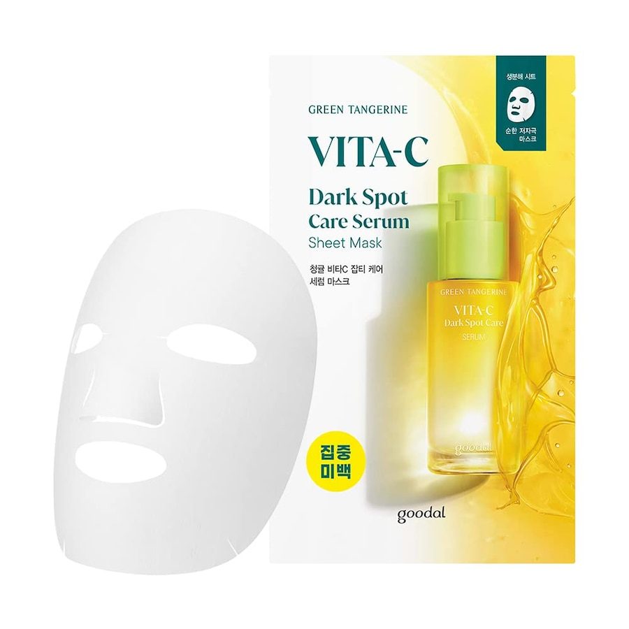 goodal Green Tangerine Vita C Dark Spot Care Serum Mask Feuchtigkeitsmasken 30 ml
