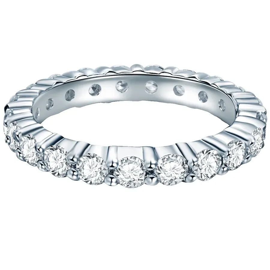 Trilani Ring aus Sterling Silber in silber mit Zirkonia Ringe 1 ct Damen