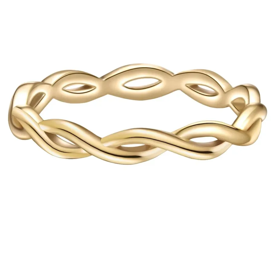 Glanzstücke München Ring aus Sterling Silber in gelbgold Ringe 1 ct Damen