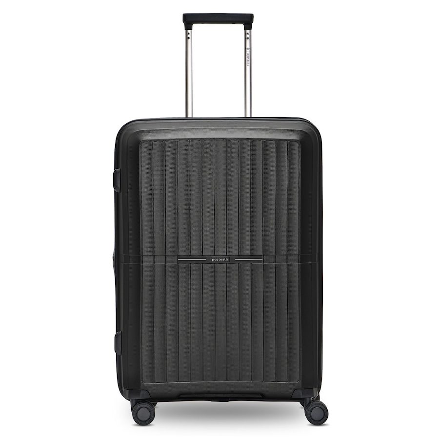 Pactastic Collection 01 4 Rollen Trolley M 67 cm mit Dehnfalte Reisetaschen 1 ct Schwarz Herren