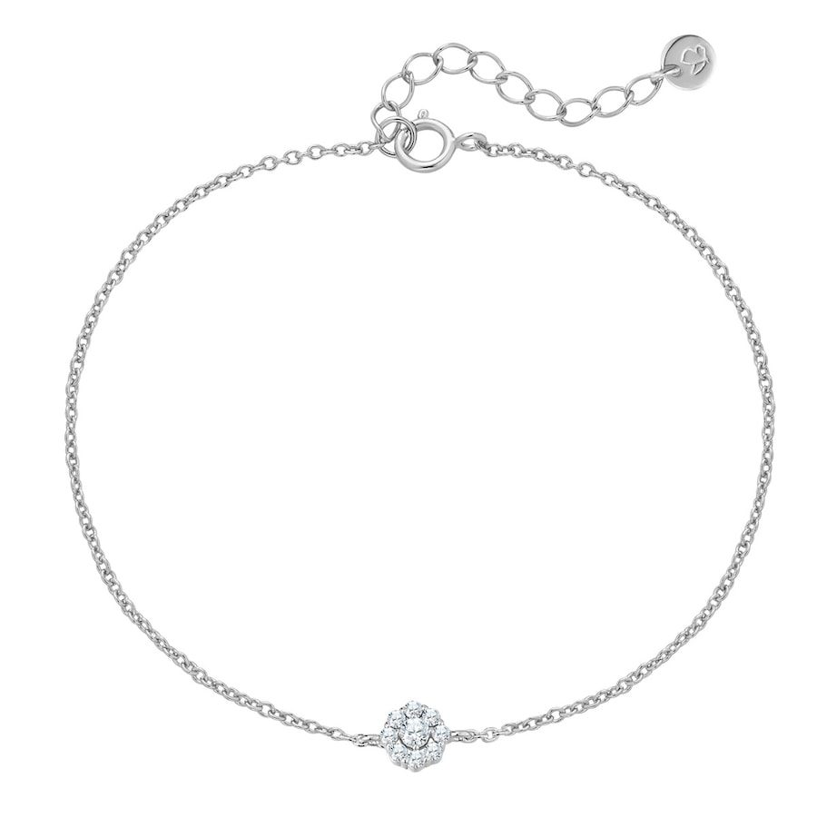 Glanzstücke München Armband aus Sterling Silber in Silber mit Zirkonia Armbänder & Armreife 1 ct Damen