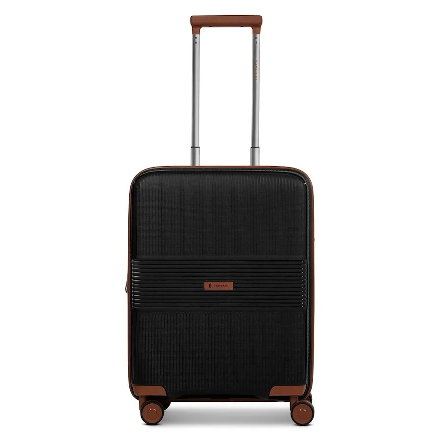 Farmhood Eco Edition 02 4 Rollen Kabinentrolley 55 cm mit Dehnfalte Reisetaschen 1 ct Schwarz Damen