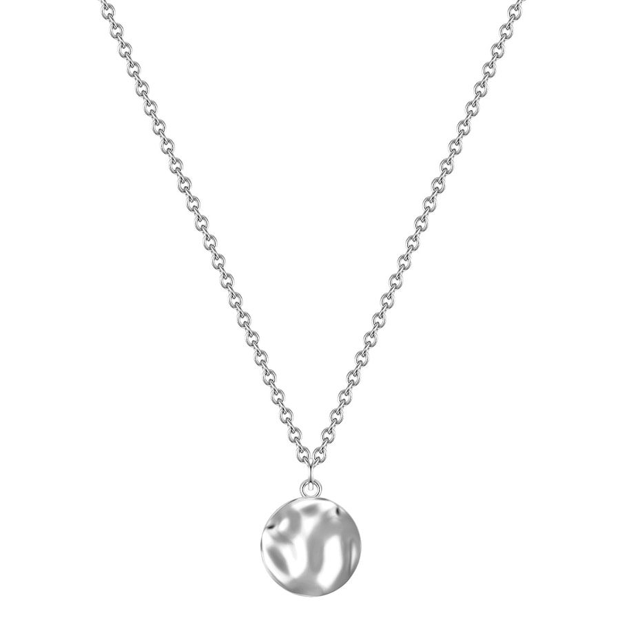 Glanzstücke München Halskette Kreis Sterling Silber in Gelbgold Ketten 1 ct Damen