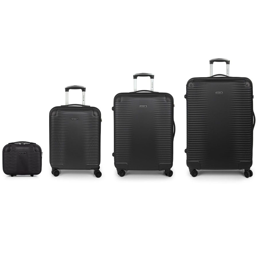 Gabol Balance XP 4 Rollen Kofferset 4-teilig mit Dehnfalte Koffer & Trolleys 1 ct Schwarz Herren