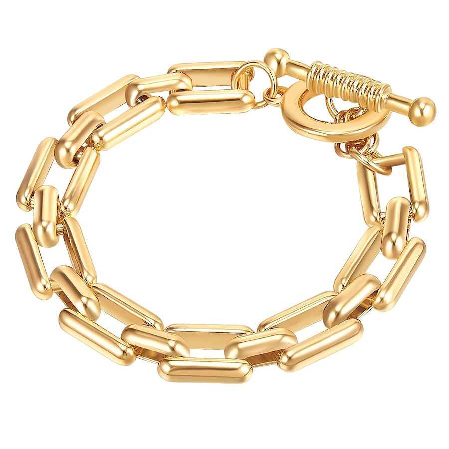 Lulu & Jane Armband Metall-Legierung in Gelbgold Armbänder & Armreife 1 ct Damen