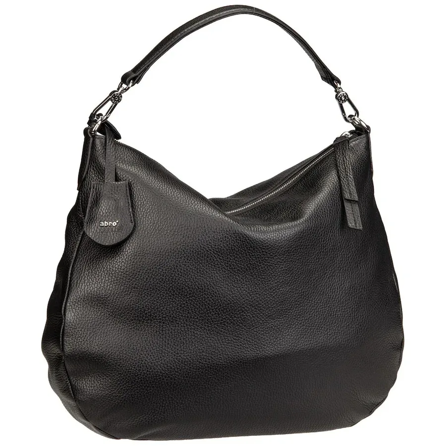 abro Adria Handtasche Leder 34.5 cm (One Size) Handtaschen 1 ct Schwarz Damen