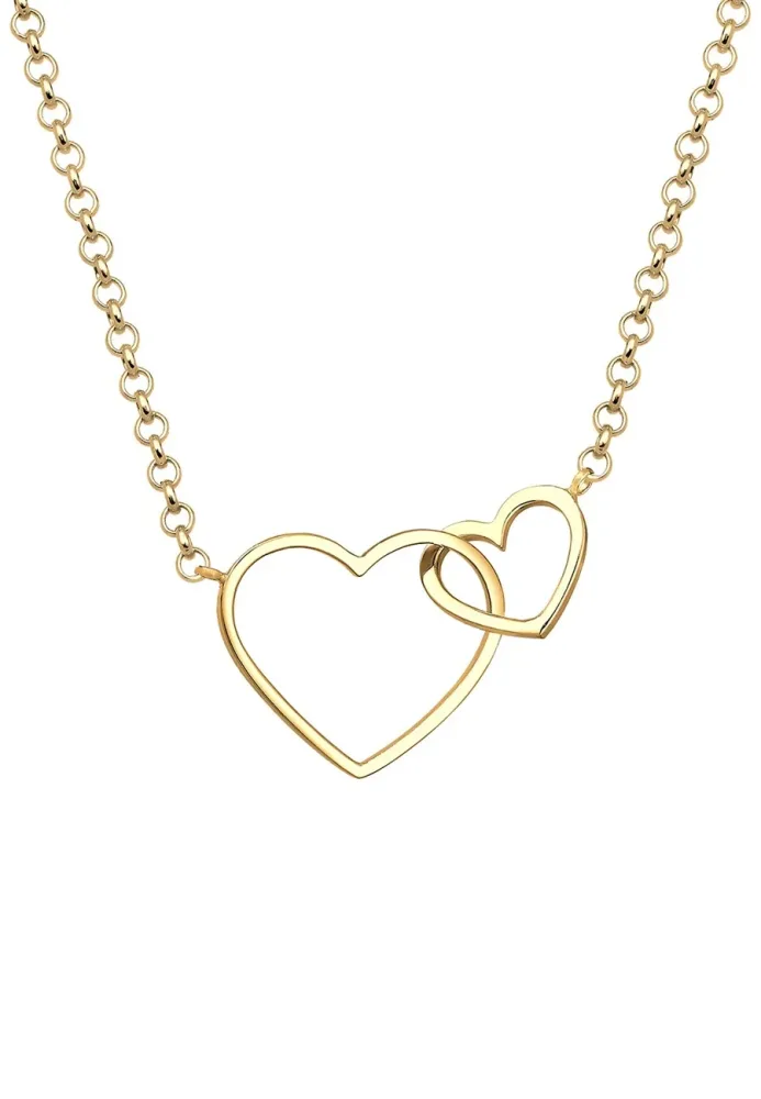 Elli Herz Unendlichkeit Liebe 925 Silber Ketten 1 ct Damen