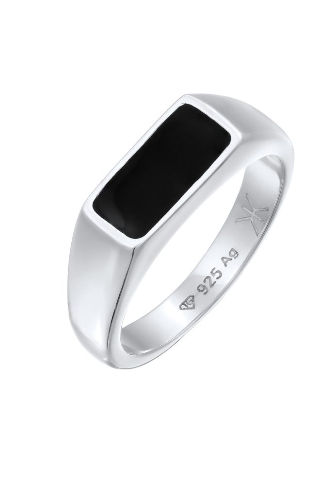 Kuzzoi - Ring Siegelring 925 Sterling Silber, 60mm