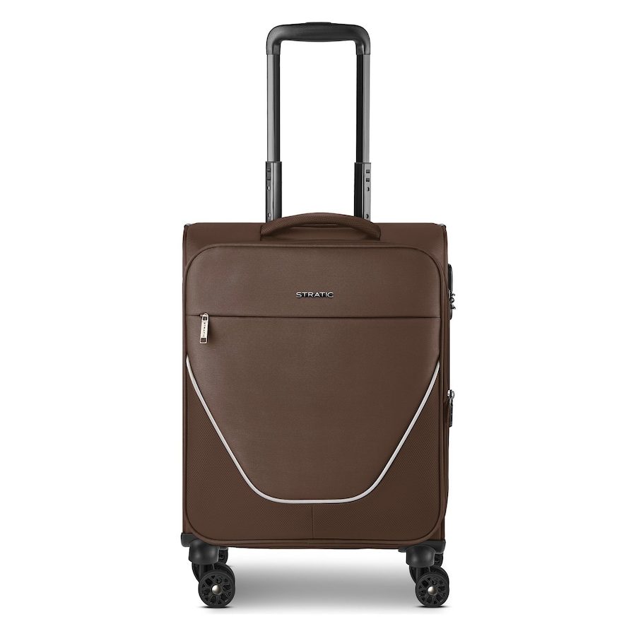 Stratic taska 4-Rollen Kabinentrolley S 55 cm mit Dehnfalte Reisetaschen 1 ct Braun Herren