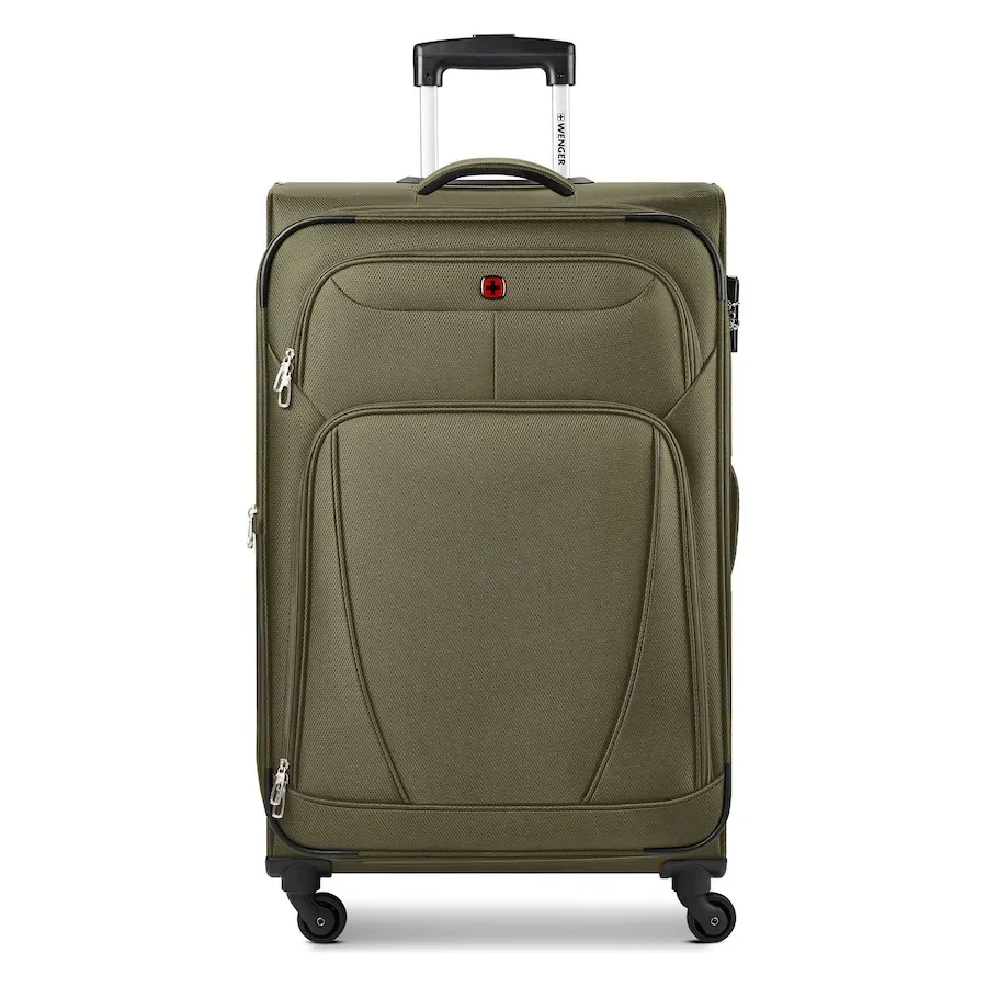 Wenger Beaumont 4 Rollen Trolley L 78 cm mit Dehnfalte Koffer & Trolleys 1 ct Grün Herren