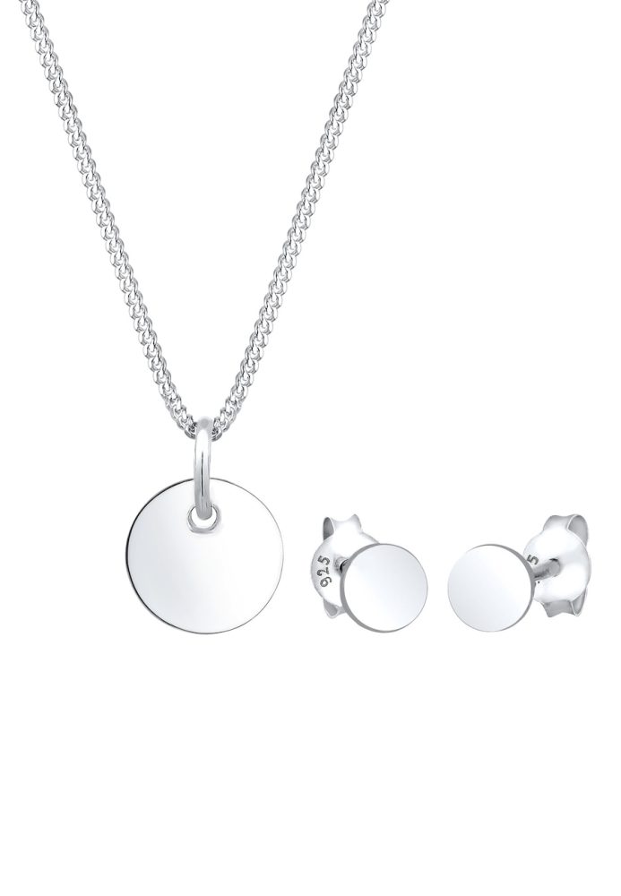 Elli - Schmuckset Kreis Design, Silber
