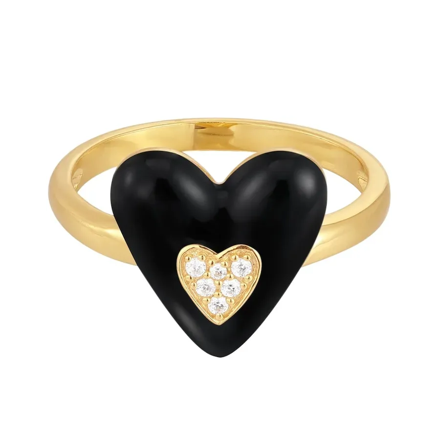 Glanzstücke München - Ring Herz, 54, Gold