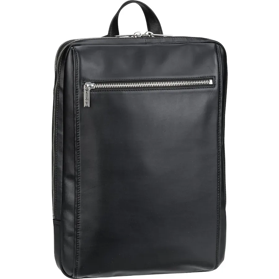Leonhard Heyden Montreal Business-Rucksack Leder 44 cm Laptopfach Reisetaschen 1 ct Schwarz