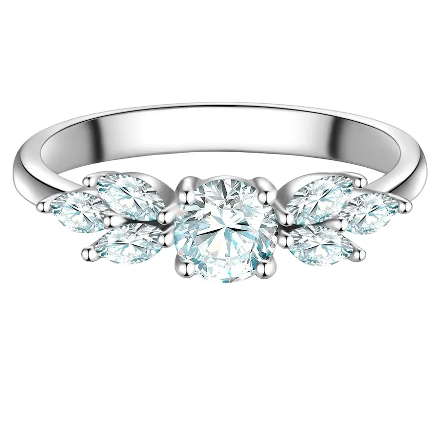 Trilani Ring aus Sterling Silber in silber mit Zirkonia Ringe 1 ct Damen