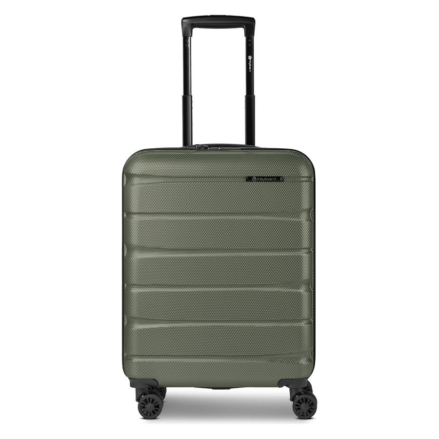 Franky Munich 4.0 4 Rollen Kabinentrolley S 53 cm mit Dehnfalte Reisetaschen 1 ct Grün Herren