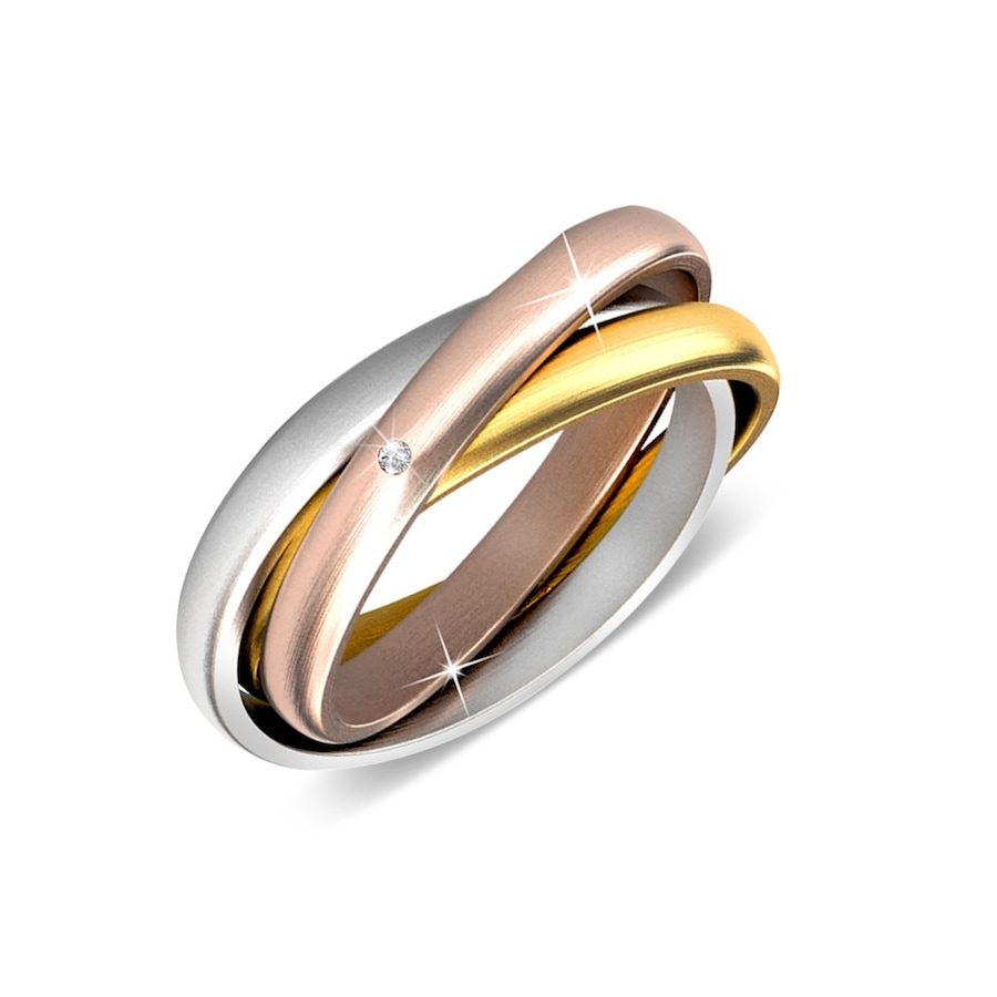 MYC-Paris 3 Reiche Ring Ringe 1 ct Damen